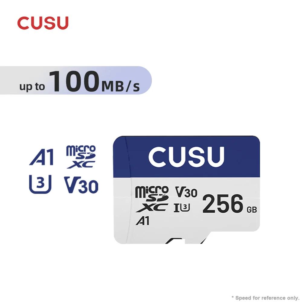 CUSU A1 ޸ ī, 128GB, 256GB, 512GB, Microsd TF SD ī, Class10 UHS-1 ÷ ī ޸, 64GB